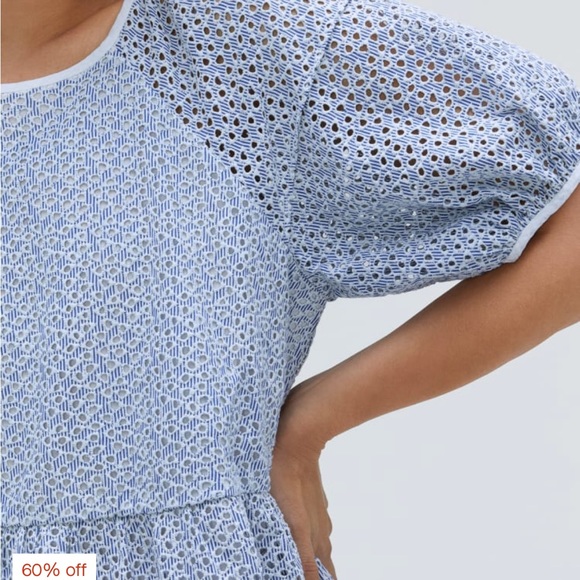 Everlane, The Tiered Eyelet Dress, Medium, NWOT - Picture 3 of 9